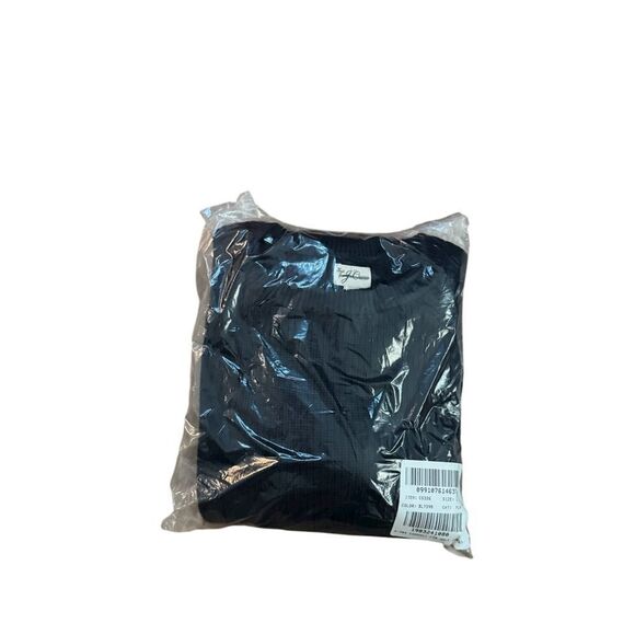 NWT J CREW Heritage cotton ribbed sweater in Darkest Indigo Navy - Picture 7 of 7